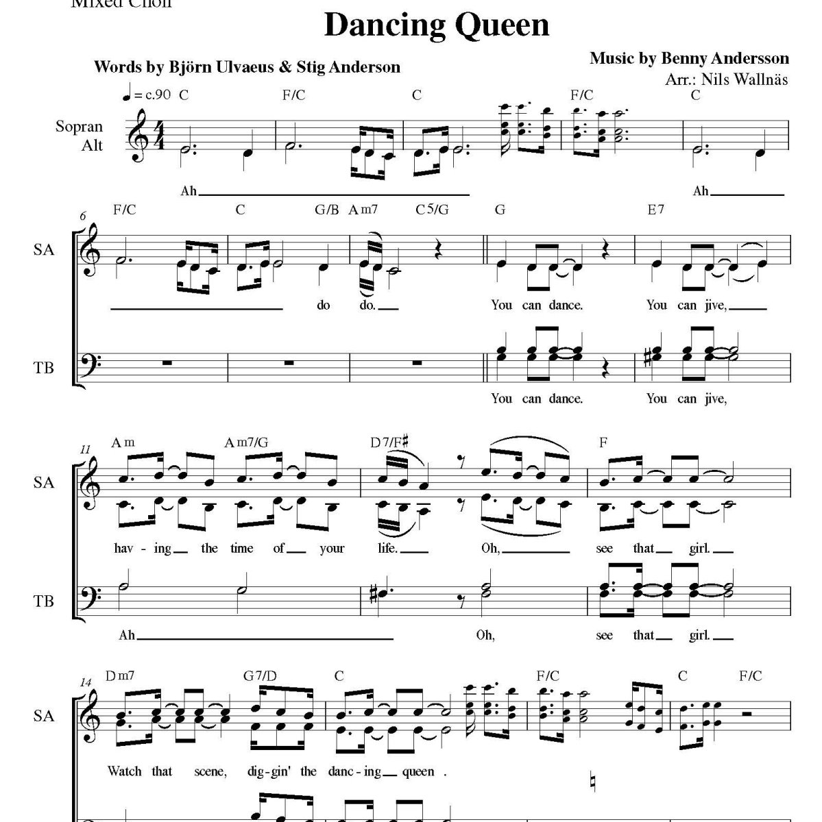 Dancing Queen – SATB - Bild 2