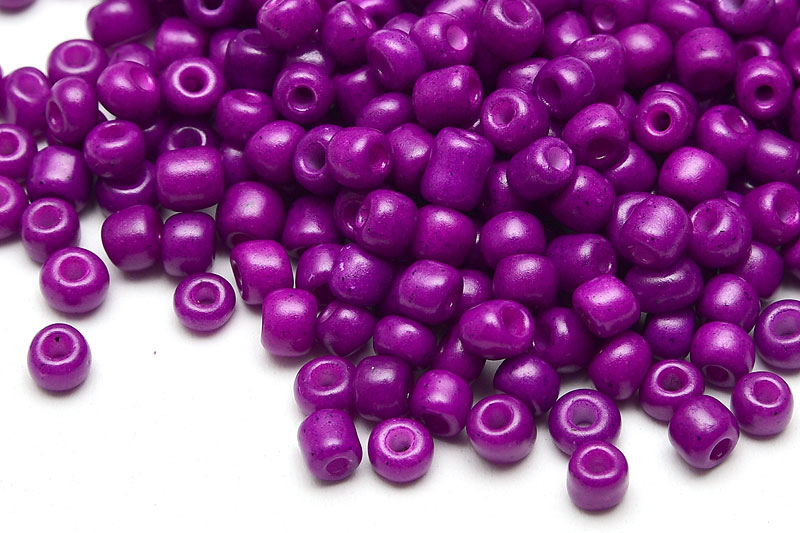 Seed beads 6/0, 4mm, Silky Plommonlila - Bild 2
